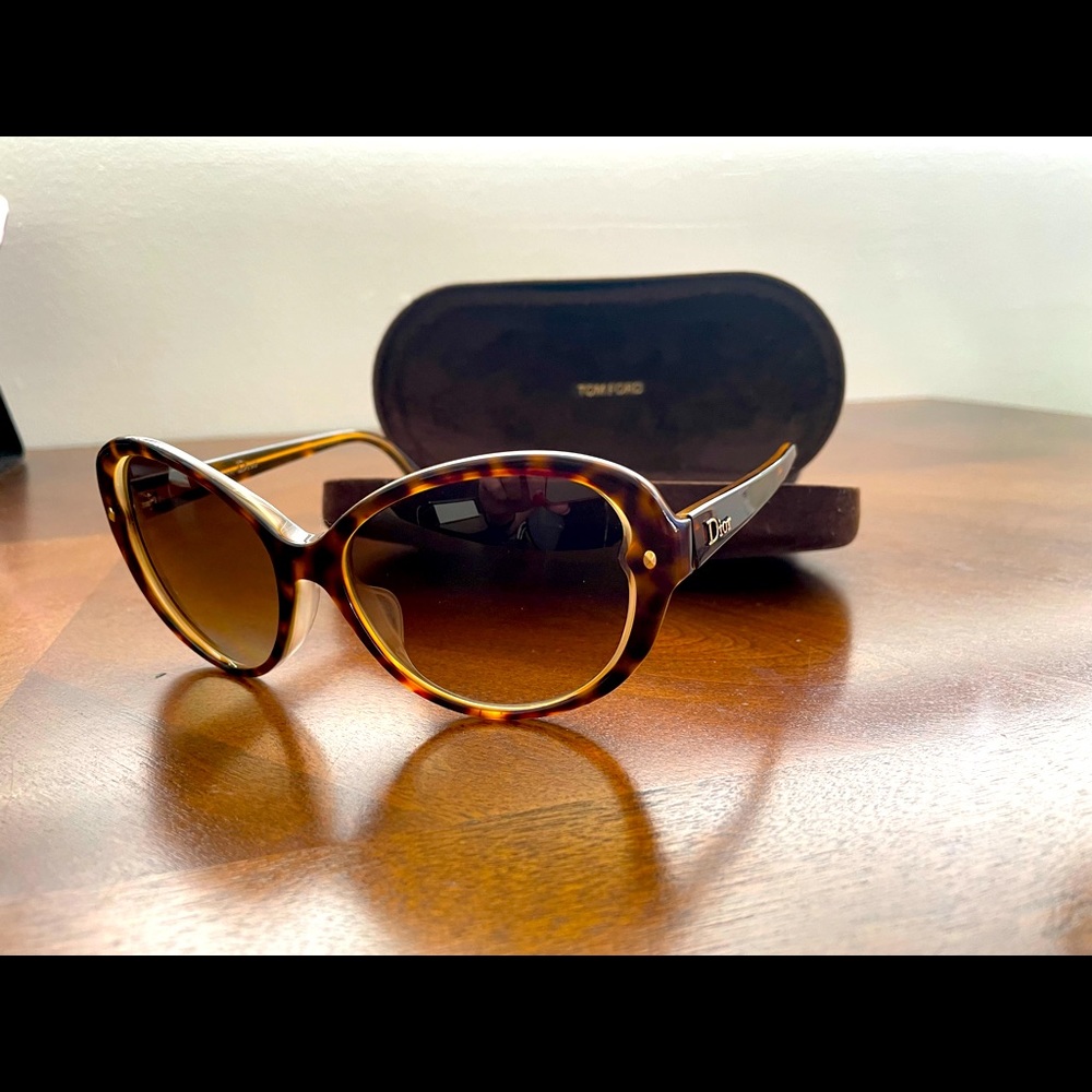 Dior Tortoiseshell Butterfly Sunglasses